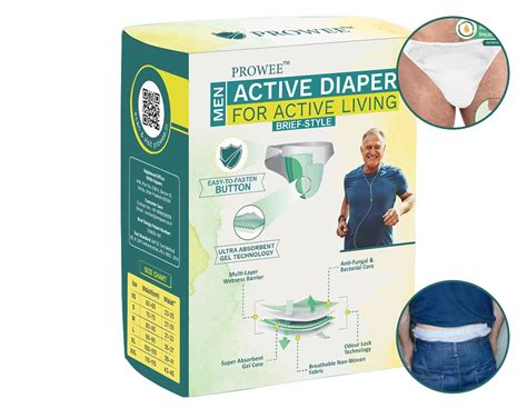 Active Adult Diaper for men "Brief Style" for Incontinence,Customised ...