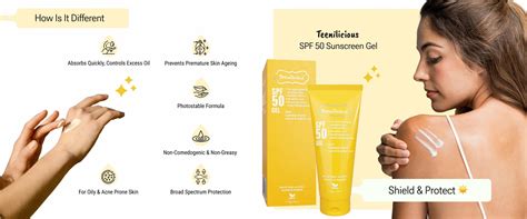 Teenilicious SPF 50 Sunscreen Gel for Acne-Prone Face & Neck