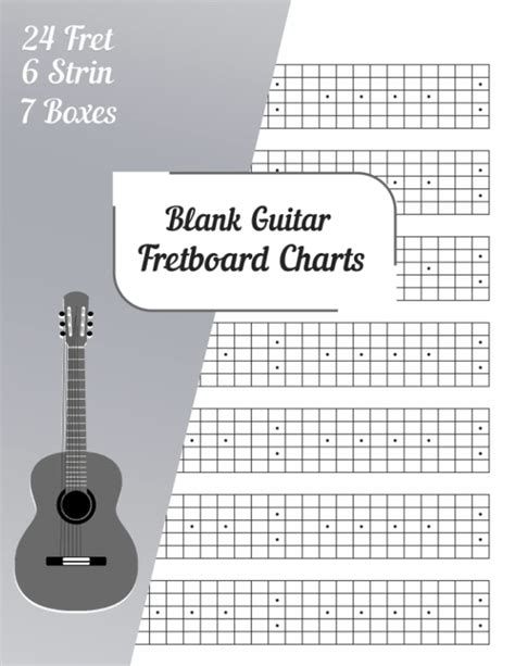 Buy Blank Guitar Fretboard Charts: Guitar Fretboard Diagram For ...