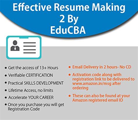 effective-resume-making-2 By EduCBA ( Email Delivery in 2 hours - No CD ...