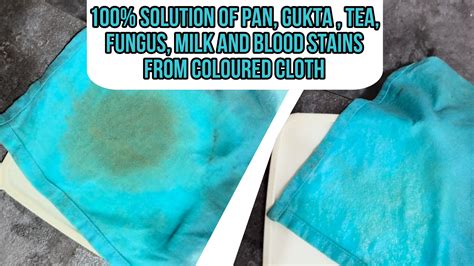 Stain booster for colored cloth pan, gutka, tea, blood, fungus, milk ...