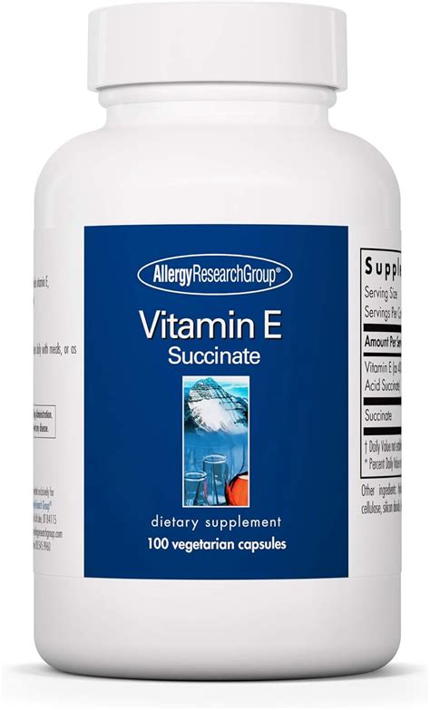 Buy Allergy Research Group - Vitamin E Succinate - Antioxidant, Liver ...