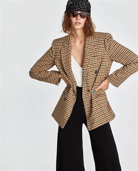 Image 2 of CHECK JACKET from Zara | Autumn jacket women, Womens jackets ...