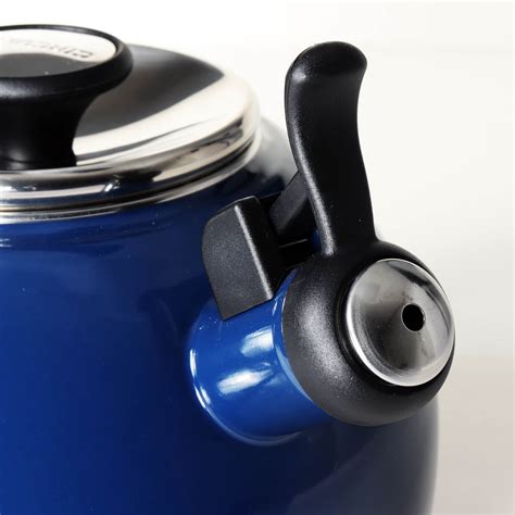 Circulon Enamel On Steel Whistling Tea Kettle 1.9 Liters, Navy