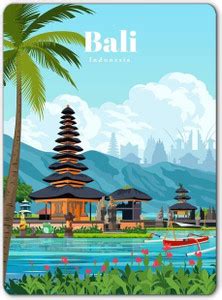 Photojaanic Fridge Magnet | Bali Indonesia Magnet | Decorative Fridge ...