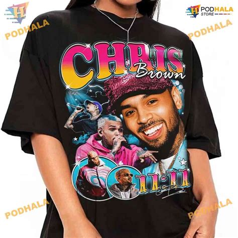 Vintage Funny Chris Brown Shirt, Unique Fan 11-11 Tour 2024 Gift ...