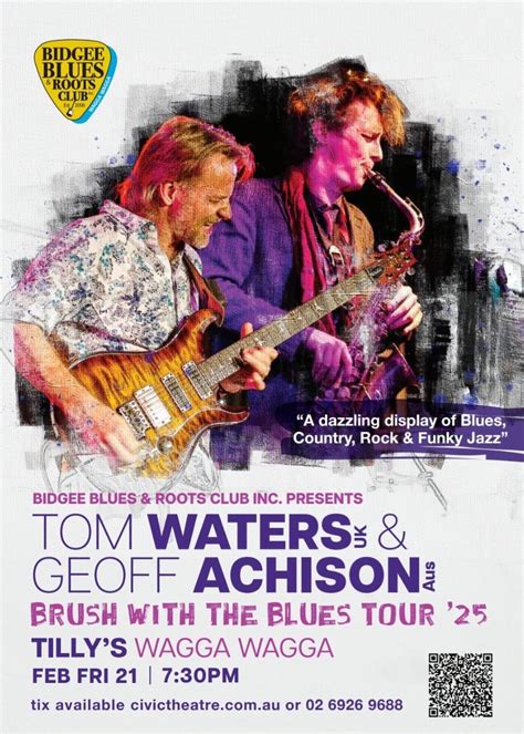 "Brush with the Blues" with Geoff Achison & Tom Waters , Tilly's, Wagga ...