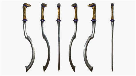 Fantasy Sword RPG Egyptian Khopesh Sickle Sword Curved Blade Kopesh ...