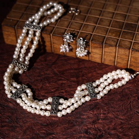 Buy Handmade GS Pearl Choker Necklace Set – iTokri आई.टोकरी