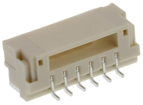 SM06B-GHS-TB(LF)(SN) JST | JST GH Series Right Angle Surface Mount PCB ...