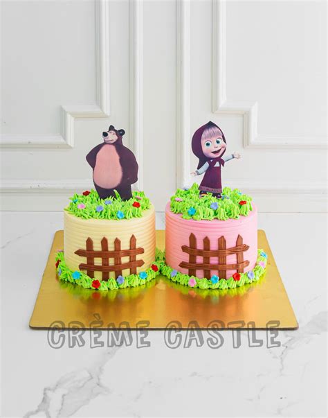 Birthday Cake for Twins| Custom Designs | Creme Castle
