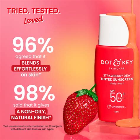 Strawberry Dew Tinted Sunscreen SPF 50+, Warm Ivory- Pack of 2