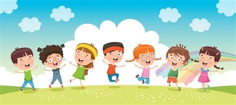 Mijn lieve kinderen hebben samen plezier | Premium Vector