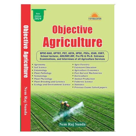 Objective Agriculture | By Nem Raj Sunda | 4th Edition | Vishv Bhavan ...