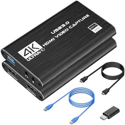 Capture Card, 4K HDMI Video Capture Card, USB3.0 1080P 60FPS Video ...
