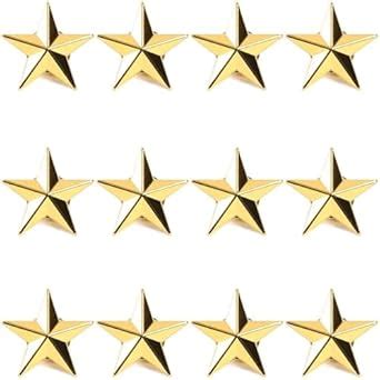 Gold Point Star Lapel Pins, Enamel Pin Set (1 In, 12 Pack) : Amazon.in ...