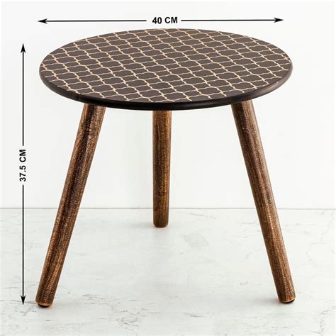 Buy Kansas Accent Table - Black from Home Centre at just INR 1327.0