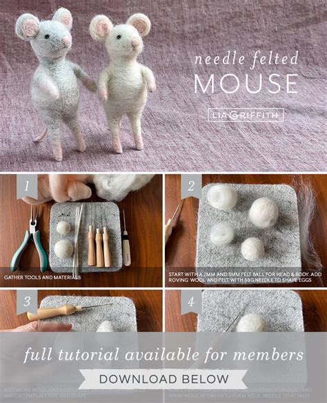 Image result for Easy Felted Mouse Tutorial