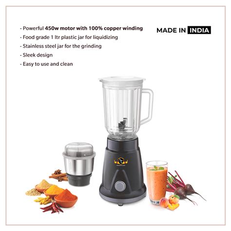 Juicer Mixer: Power Guard Mini Magic Plus 450 Watts (2 Jars)(Smoothie