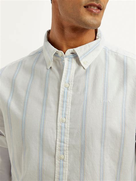 Men's Striped Slim Fit Oxford Shirt – Levis India Store