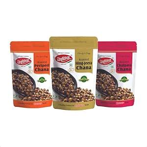 CHOURASIYA Roasted Flavoured Chana (Peri Peri Chatpata Hing Jeera ...