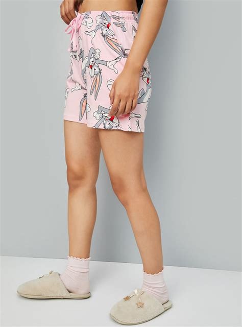Buy Women Bugs Bunny Print Shorts Online at just Rs. 399.0 ...