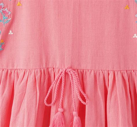 Ed-a-Mamma Sustainable Girls Embroidered Dress