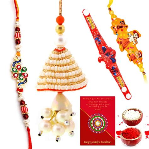 Gomati Ethnic Raksha Bandhan Gifts for Brother Rakhi Set Bhaiya Bhabhi ...