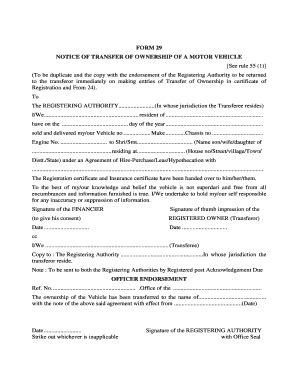 Form 29 - Fill and Sign Printable Template Online