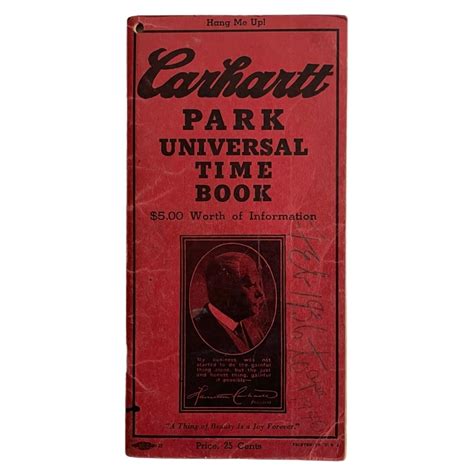 【1935-36】 Carhartt 'Time Book' | swallows
