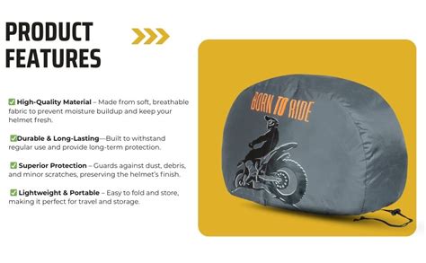 Helmet Dust Cover for All Types Bike/Scoter/Sports Helmets - Drawstring ...