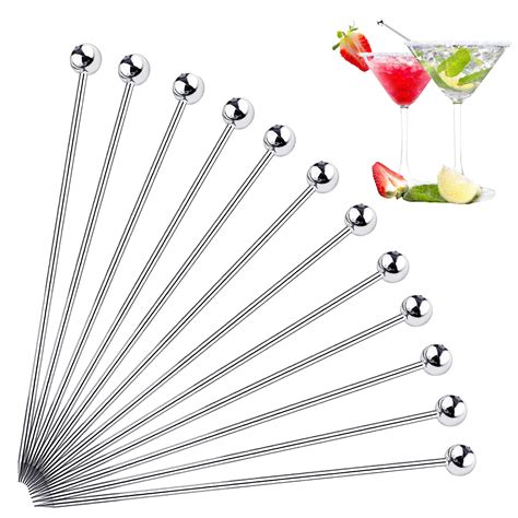 Buy TripleLife Cocktail Picks Reusable Stainless Steel Martini Picks ...