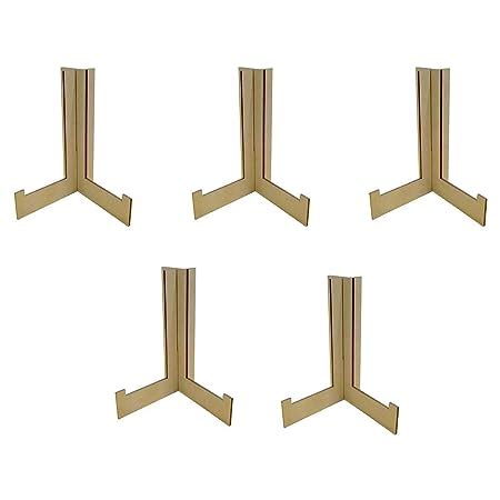 100yellow® Wooden Photo Frame Stand (14 x 10 x 3 cm, Brown) : Amazon.in ...