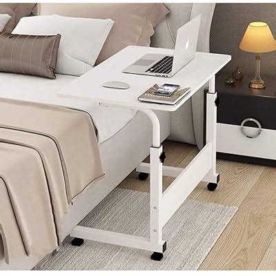 NOVII Overbed Side Table Adjustable Mobile Wheel Bed India | Ubuy