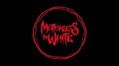 Download Motionless In White Logo Redon Black Wallpaper | Wallpapers.com