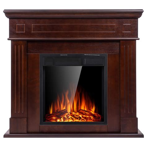 JAMFLY Electric Mantel Fireplace,Wood Package Surround Freestanding ...