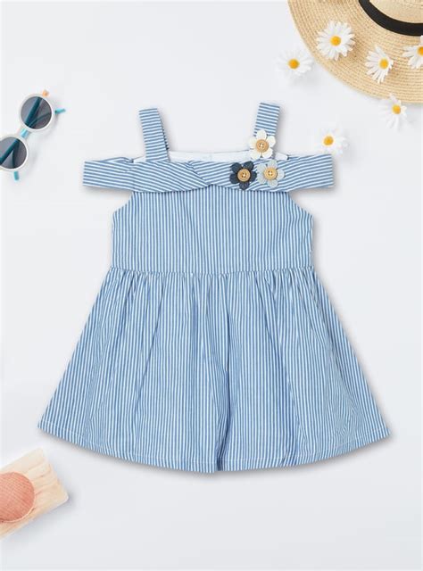 Buy Girls Striped Fit & Flare Dress Online at just Rs. 499.0 ...