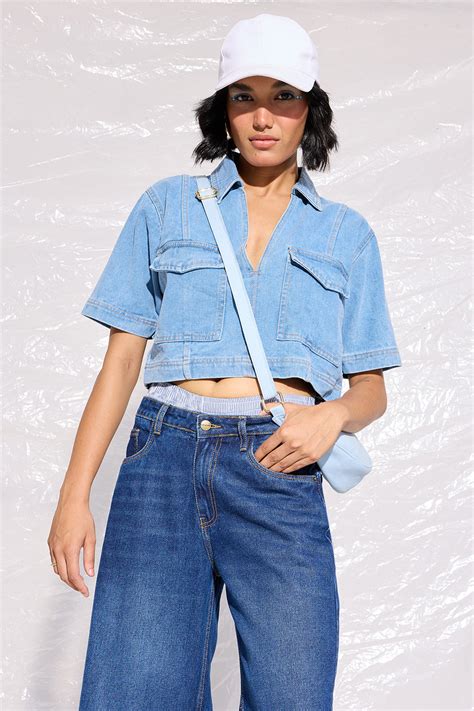 Denim Tops for Women: Buy Jean Tops & Denim Tops for Ladies