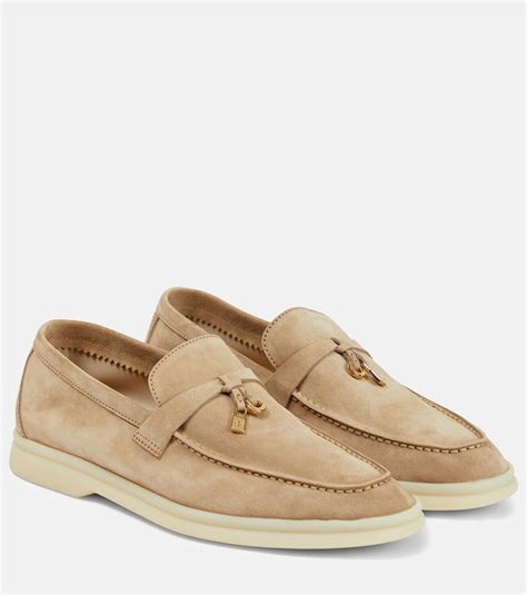Loro Piana Summer Charms Walk suede loafers Loro Piana