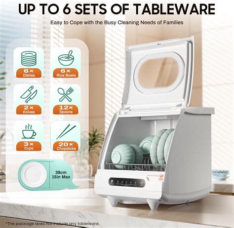 Gosangom Portable tabletop dishwasher, compact dishwasher, India | Ubuy
