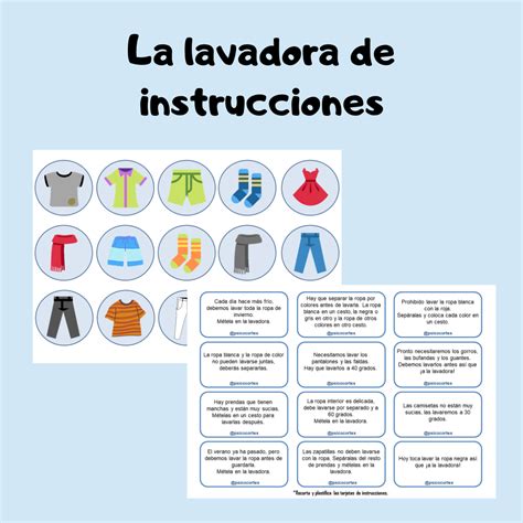 La lavadora de instrucciones - Aula en Juego
