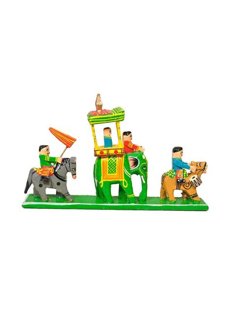 Get Handmade Wooden Elephant Barat at ₹ 610 | LBB Shop