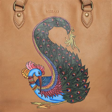 The Dancing Mayura | Tan Leather Bags | Peacocks Handbags