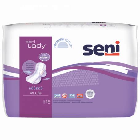 Seni Lady Bladder Control Pads Plus, 15 Pieces – ClickOnCare