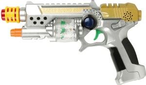 Shanaya Laser Sound Gun with IC Sound + Flashing Lights + Infrared Beam ...