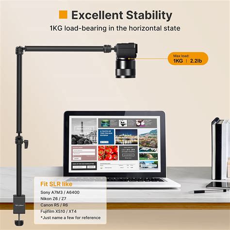 VIJIM LS08 Overhead Camera Desk Mount for Streaming – HIFFIN