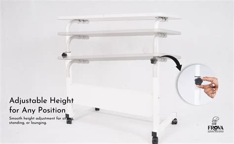 FROVA Height Adjustable Table for Office Work | Bed Tаble for Laptops ...