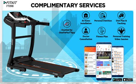 Buy Fitkit by Cult.Sport FT098 (2HP Peak, Manual Incline) Treadmill ...