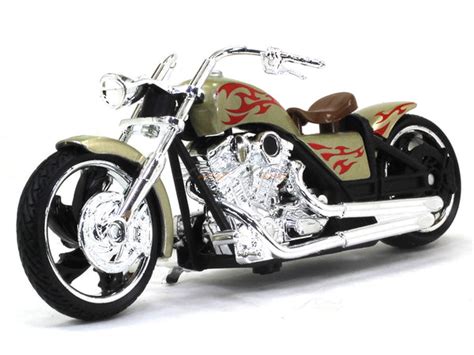 American Chopper brown 1:18 Motormax diecast scale model bike | Scale ...