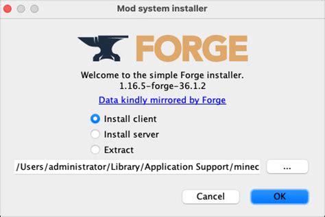 How to Open Forge with Java 的图像结果